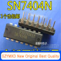 10Pcs/Lot New Original SN7404N SN7404 7404 in-line DIP14 Gate And Inverter Chip Chip In Stock. 