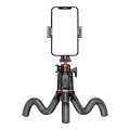 C03 Flexible octopus telescopic pole tripod with cell phone clip selfie stick. 