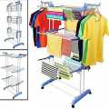 3 Layer Cloth Drying Stand Hanger Organizer Shelf Space. 