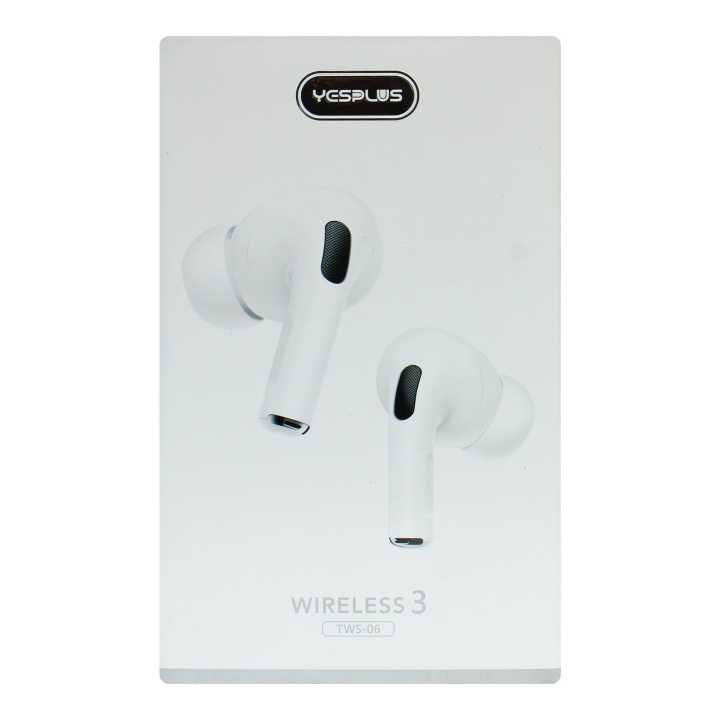 Yesplus Wireless 3 Headset TWS-06 Best And Deep & High Sound Quality with free silicon Case Cover