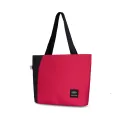 Mheecha Meander Tote Bag in Red/Black - Stylish and Functional, Laptop Compartment for 15" Laptops - Tote Bags |. 