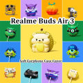 Original For Realme Buds Air 3 cartoon Silicone Earphone Case Cover Shock resistant NO.3. 