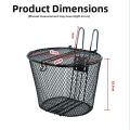 New Easy To Install Portable Hanging Basket Iron Free Installation Large Cart Basket Durable Adjustable Bike Rear Mesh Basket. 