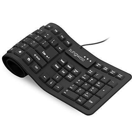 Sungwoo%20Foldable%20Silicone%20Usb%20Wired%20Standard%20Waterproof%20Rollup%20Keyboard%20For%20Pc%20Notebook%20Laptop,%20Full%20Size%20(Black)%20-%20Image%202
