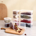 Refrigerator Storage Box Spice Sub-Package Star Anise Cinnamon Dry Chili Split Container Sealed Fresh Box With Lid Kitchen Tool DFGGT. 