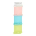 3 Layer Colorful Baby Milk Powder Container Non-Toxic/Baby Formula Stackable Baby Milk Food Container. 