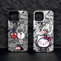 Cute Hello Kitty Kiss Spiderman Case for OPPO Realme 8 10 11 Pro C15 C20 C21Y C31 C33 C35 C53 C55 5G Matte Shockproof Back Cover. 