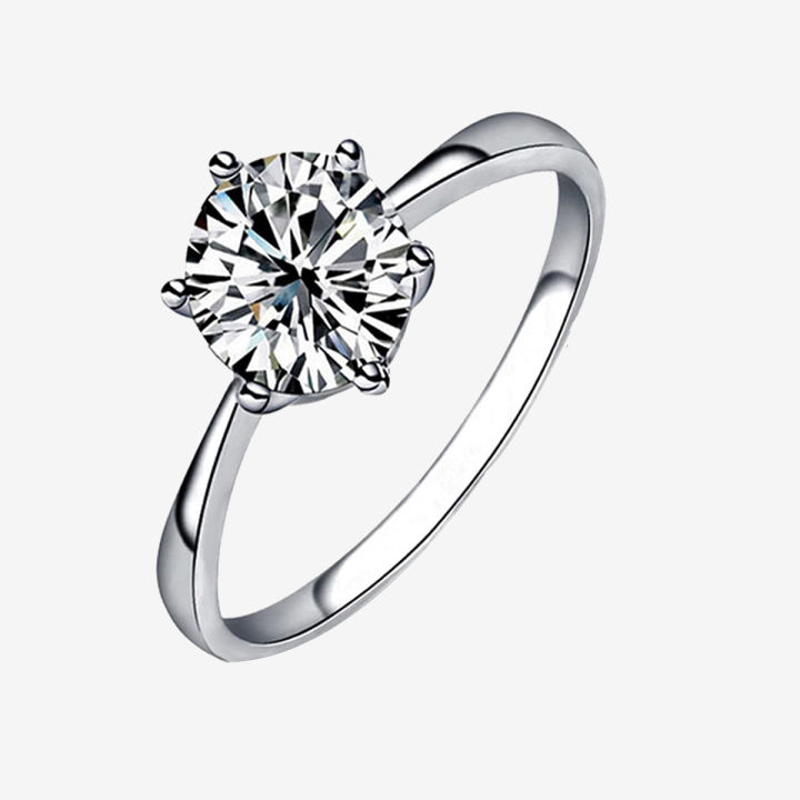 NEW Ring For Girl Shinny Silver Zircon Stylish Fancy Adjustable High ...