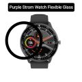 Purple Strom Watch Full Glue Curved Clear Flexible Tempered Glass. 