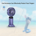 Handheld Fan Portable Fan Personal Fan 5000MAh Rechargeable,5 Speeds with LED Display,90° Adjustable. 
