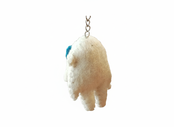 Eco-Friendly%20Hand-Felted%20Wool%20Yeti%20Key%20Ring%20-%20White,%209cm%20-%20Made%20in%20Nepal%20-%20Image%204