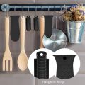 4-Piece Auxiliary Pan Handle Sleeve Pan Holder Handle Cover (Black). 