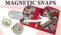 Magnet Buttons Magnetic Clasps, Snaps, Fasteners for Bags Clothes Purse Craft Silver Colour. 