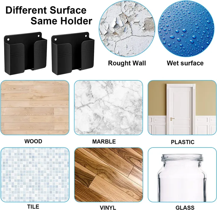 Wall%20Mount%C2%A0Adhesive%C2%A0Charging%20Phone%20Holder%20Storage%20Organizer%20Box%20-%20Black%20-%20Image%207