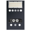 Portable Light Bracket Tent Emergency Lighting USB Charging(Black). 