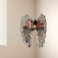 AngelWings Wall Mounted Corner Shelf Wooden Floating Corner Shelves Floating Shelves for Wall Corner Shelf Wall Mounted. 
