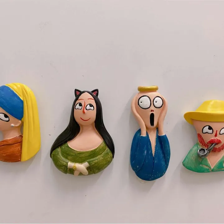 Mona Lisa Van Gogh The Scream Girl with a Pearl Earring Funny World ...