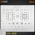 Amaoe BGA Reballing Stencil for Xiaomi 10/9/8/6 11 11 Pro 12 Pro 12X Note8 SDM710 SM8250 K20 K30 K40 K50 PRO Note 2 /3/4/4x/5/MIX Redmi 9A MI4 Note7/10/11Pro+ CPU RAM POWER IC Chip. 