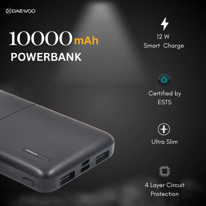 Daewoo%20Robust%201000%20%7C%2010000mAh%20Power%20Bank%20%7C%2012W%20Smart%20Charging%20%7C%20Type%20C%20Output%20Input%20%7C%201%20Year%20Warranty%20%7C%20Lithium%20Polymer%20%7C%20Compact%20Pocket%20Size%20-%20Image%202