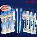 2025 NEW 【YIYANGMAOYI111】3Pcs Bristle Teeth Oral Hygiene Care Tooth Brushs Orthodontic Braces Tooth Brush V-shaped Soft. 