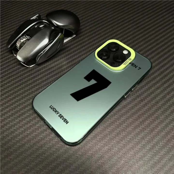 Phone%20Case%20For%20iPhone%2011%2014%2015%20Pro%20Max%20PLUS%20XS%20Max%20Casing%20Silver%20Black%20White%20Colorful%20Matte%20IMD%20Lucky%20Number%20Seven%20Luxury%20Fashion%20Protection%20Simple%20Shockproof%20Back%20Cover%20Silicone%20-%20Image%208
