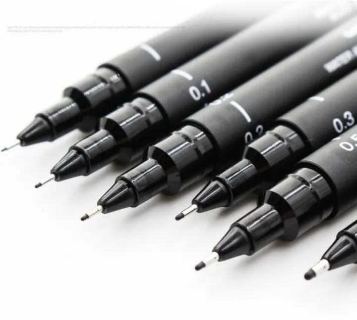 Sweet%20Journal%206PCS%20UNI%20Drawing%20Pen%20Ultra%20Fine%20Line%20Marker%20Black%20Ink%20005%2001%2002%2003%2005%2008%20Micron%20Sketch%20Pen%20Art%20Supplies%20-%20Image%202