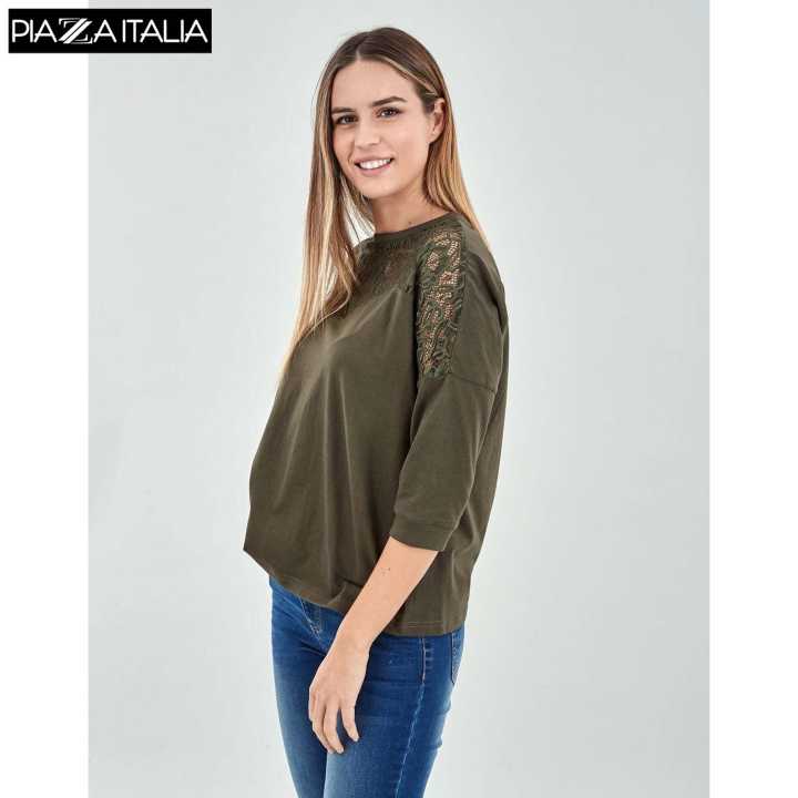 PIAZZAITALIA Lace Sweatshirt For Women - 25072