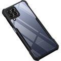 Samsung Galaxy M53 5G Case Protective Shockproof Cover - Black and transparent back. 