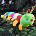 Cute Soft Cotton Caterpillar Toys for Kids 50CM Multicolor Stuffed Caterpillar Doll Plush Worm Children's Cushion Birthday Gift. 