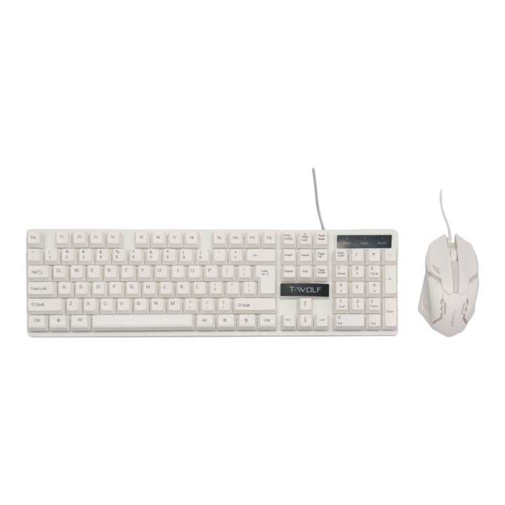 White TF230 Raibow Blacklit Gaming Keyboard