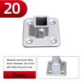 Rack 20x20mm Square Tube 30mmx30mm 25x25mm Three-way Square Connector Accessories Fixed Pipe Clamp Pipe Fixed Joint Outer Diameter: 20-21mm. 