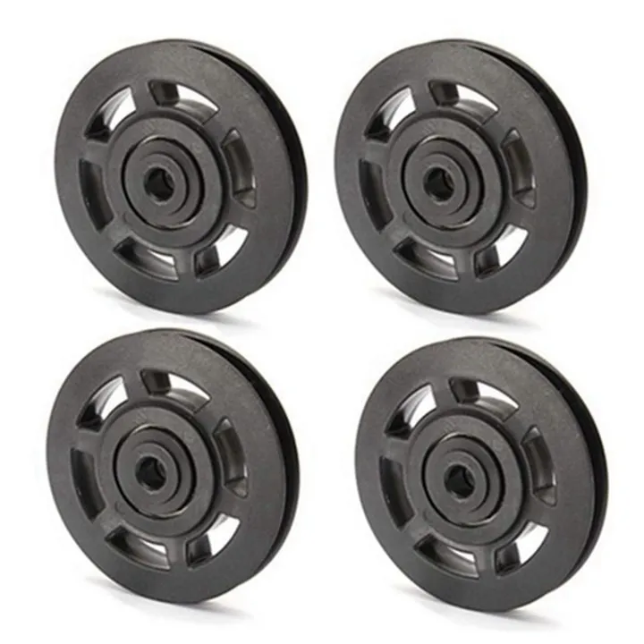 NAMUNY%208Pcs%2095mm%20Black%20Bearing%20Pulley%20Wheel%20Cable%20&%206%20Pack%201%20Inch%20(25%20mm)%20Barbell%20Clip%20Clamps-Dumbbell%20Spring%20Collars%20-%20Image%207