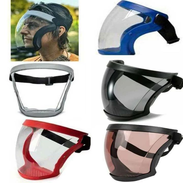 Full Face Shield Transparent Shield Oil-splash Proof Facial Anti-fog Head Cover Sunlight Super Store