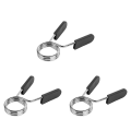 Spreeshop 3 Pcs Standard 1.1 Inch/28mm Barbell Bar Clamps Spring Collar Clips Gym Weight Dumbbell Lock. 
