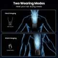 Warmco Portable Waist Fan Rechargeable,10000mAh Clip On Personal Neck Fan, 24-Hour Working, 4 Speeds & 16000RPM Strong Airflow,. 