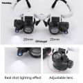 Difutagui Wenefang Sutuiying 2XLED Watch Jeweler Repair Magnifier Head-Mounted Headband Bargain Luxury price Adjustable New Magnifying Head Eye Glasses Loupe Lens 8X 15X 23X. 