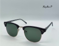 Ray Ban Polarized 3016 Clubmaster Golden /  Black / Silver / Brown. 