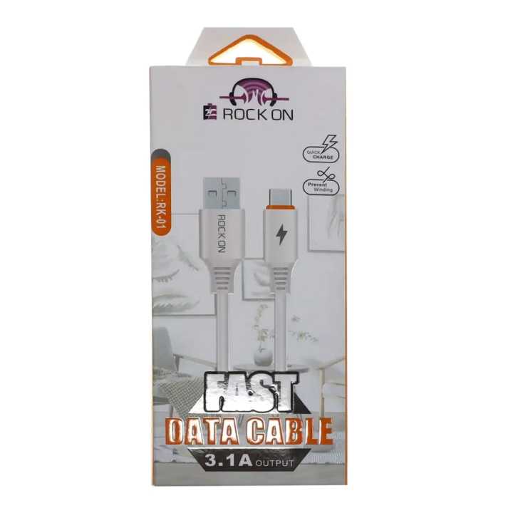 Rock On Fast Data Cable 3.1A Output
