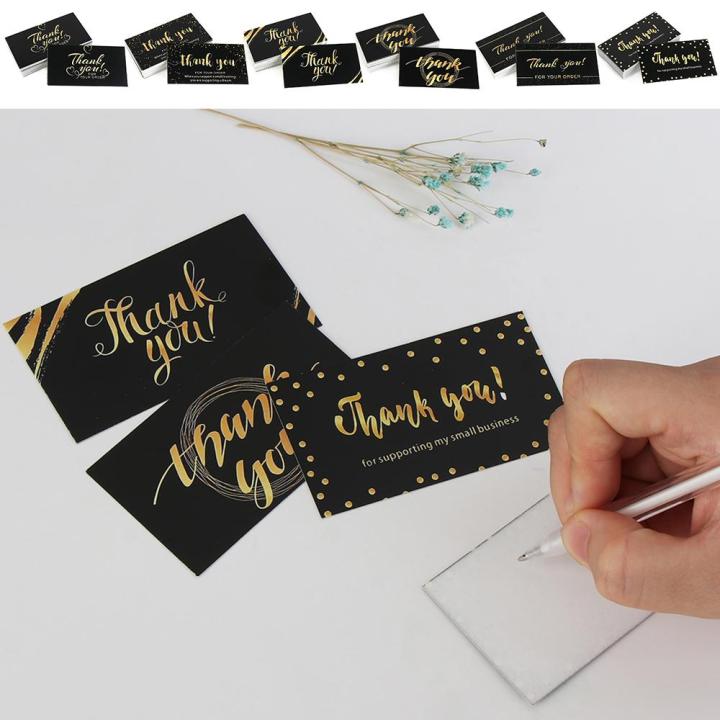 50PCS Crafts Party Supplies Candy Bags Paper Thank You Cards Thanks