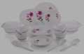 Divine Plastic Dinner Set of 32 Pieces Dinner Set for Home and Kitchen Accessories - Virgin Reinforced Polypropylene Dinner Set. 