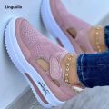 Linguolin Sneakers Women Shoes Woman Tennis Shoes Canvas Shoe Female Casual Shoes Ladies Sport Shoes Platform Sneaker Hollow Out Shoes. 