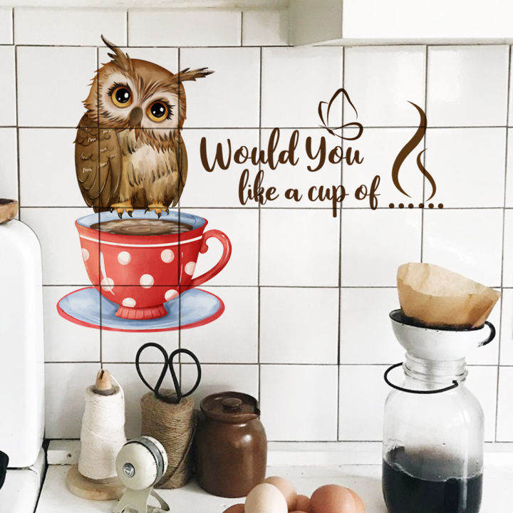 Creative%20Owl%20And%20Cup%20Wall%20Stickers%20Living%20Room%20Kitchen%20Decoration%20Mural%20Restaurant%20Beautify%20Home%20Decor%20Self-adhesive%20Wallpaper%20-%20Image%204