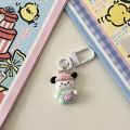Sanrio Keychains Fashion Pompom Purin Yawning Kuromi Keychain Pachacco KT Cat Nighty Cinnamoroll Pendant Kawaii Pa. Pajamas Party My Melody Keyring Couple.. 