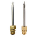 FORIDE 2x 510 Interface Soldering Iron Tip Mini Portable USB Soldering Iron Tip Welding Rework Accessories, Knife Tip & Pointed. 
