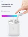 I10 Tws Bluetooth 5.0 Earbuds Tap Control Automatically Pairing - White. 