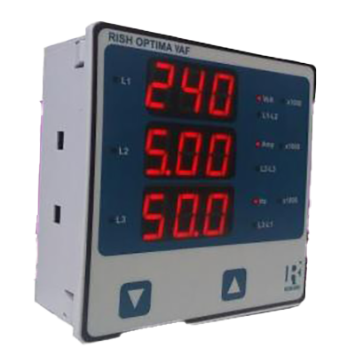 Rishabh Rish Optima Vaf 40-300V 3 Ph Digital Panel Meter Vaf Meter