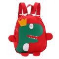 NAMUNY 2x Cute Kids Kindergarten School Bag 3D Cartoon Dinosaur Mini Backpack New Baby Boy Girl School Bag Red & Blue. 