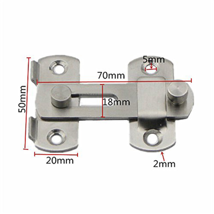 FORIDE%206%20Pcs%2020X50X70mm%20Stainless%20Steel%20Gate%20Door%20Bolt%20Latch%20Slide%20Lock%20Hardware%20-%20Image%205