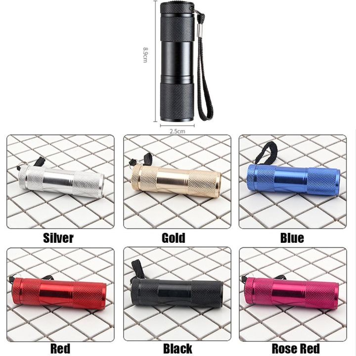 Waterproof%20Detection%20Light%20Invisible%20Ink%20Marker%20UV%20Torch%209%20LED%20Flashlight%20Purple%20Light%20Ultra%20Violet%20-%20Image%202