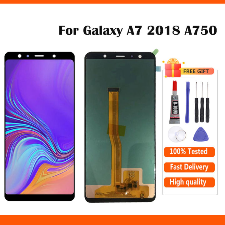 AMOLED%20For%20Samsung%20Galaxy%20A7%202018%20LCD%20Samsung%20A750gn%20LCD%20Display%20SM-A750F%20A750F%20A750%20LCD%20Display%20Touch%20Screen%20Digitizer%20Replacement%20Part%20A750%20LCD%20-%20Image%203